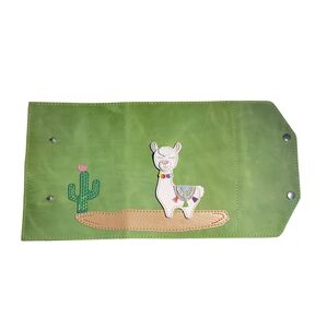 Handcrafted Genuine Leather A5 Sized Journal Notebook Western Llama